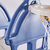 BoPeep Kids Slide Swing Basketball Ring Blue - 45-Degree Angle