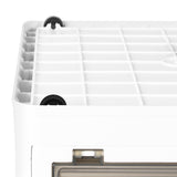 Storage Box Plastic Stackable Container L Large - 45-Degree Angle