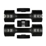 Centra A Pair Of 1KG To 5KG Dumbbells Black - 45-Degree Angle