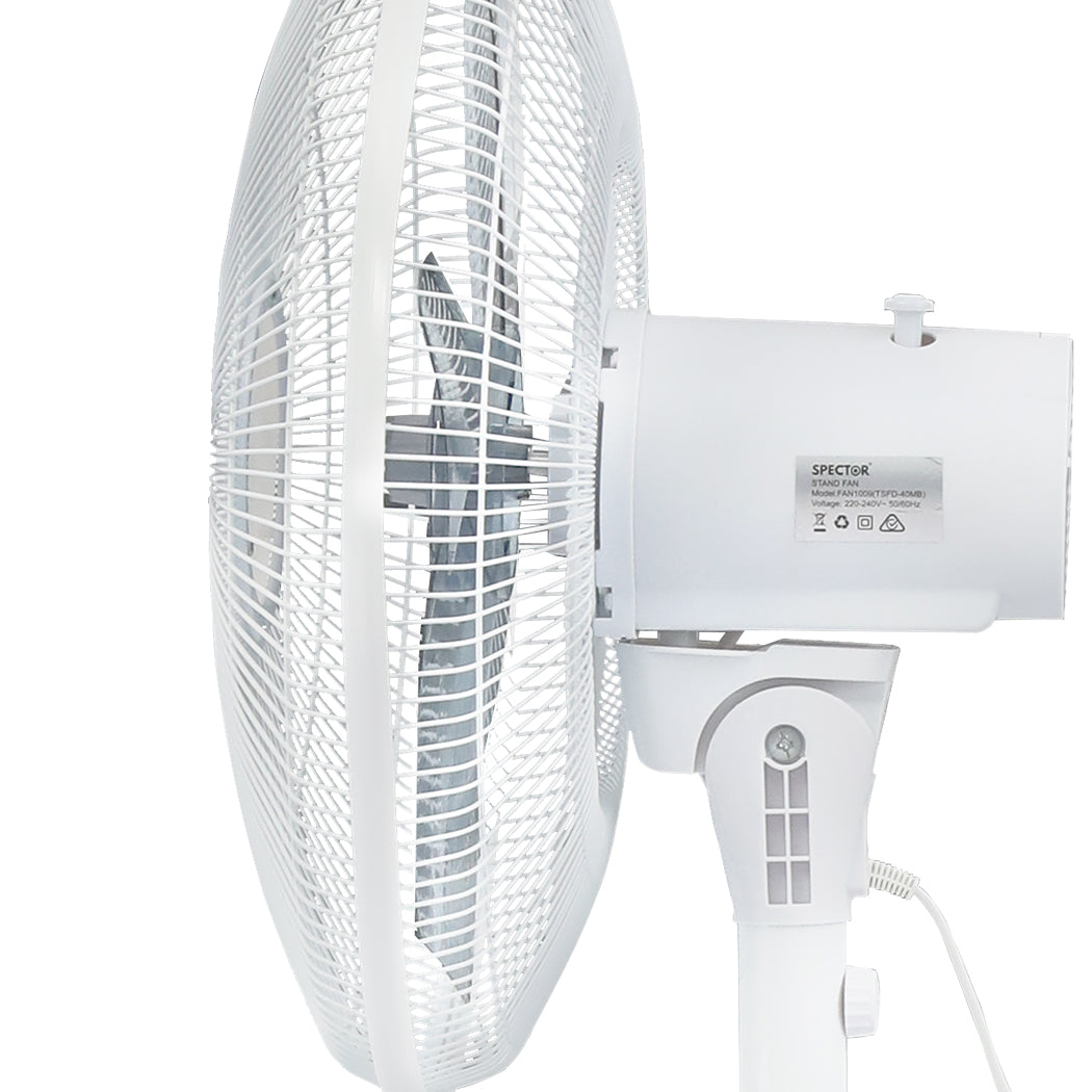 Spector Pedestal Floor Fan Portable White-2018816784056061957