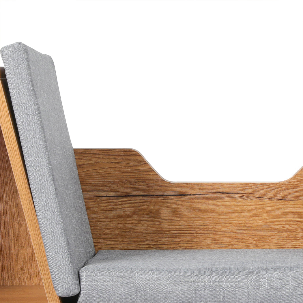 Levede Kids Bookcase Toys Box Shelf Brown-2018816836392587269