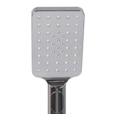 High Pressure Shower Head Set Rain Square Silver-2006733185240666117