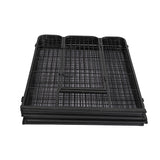 PaWz 8 Panel Pet Dog Playpen Puppy Exercise Black 2.5kg Mackerel & Lamb-2006733296184201221
