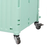 Folding Shopping Trolley Cart Portable Green - 45-Degree Angle
