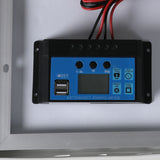 12V 10W Solar Panel Kit Mono Caravan - 45-Degree Angle