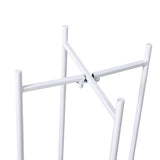 Levede 2 Tiers Plant Stand Metal Flower White Medium - 45-Degree Angle