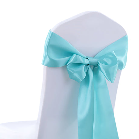 20x Satin Chair Sashes Cloth Cover Wedding Tiffany-2018816625234546693
