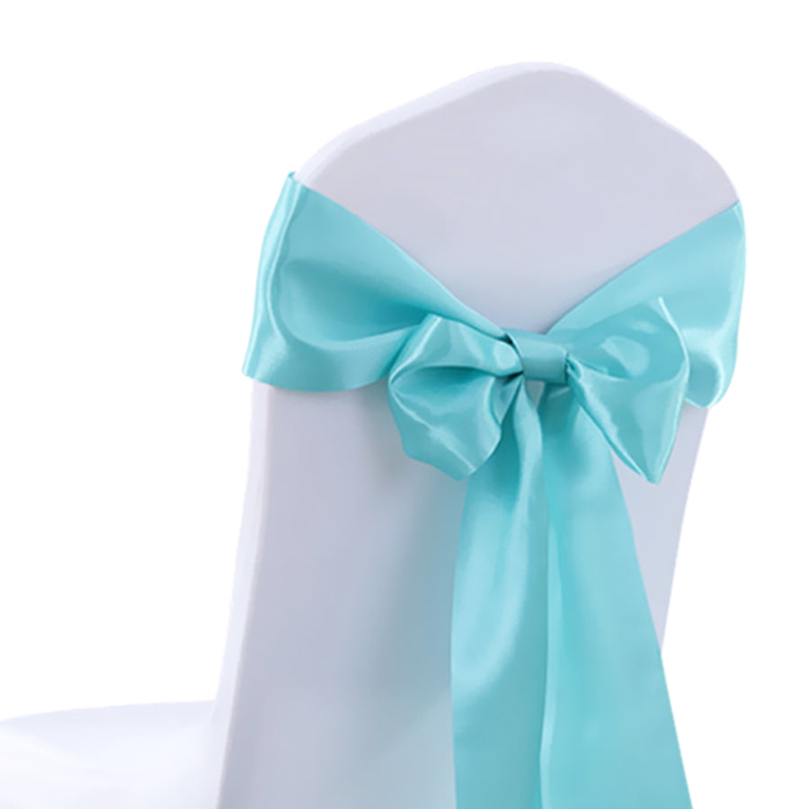 20x Satin Chair Sashes Cloth Cover Wedding Tiffany-2018816625234546693