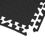 Bopeep EVA Foam Kids Play Mat Floor Black - 45-Degree Angle