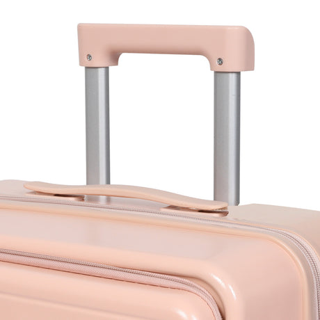 Slimbridge 24" Luggage Trolley Travel Hard Pink-1954802419594563589