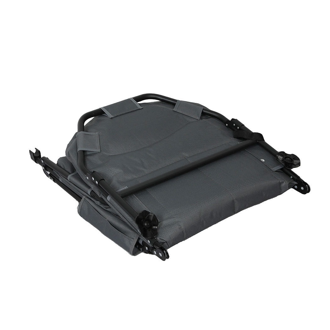 Levede Folding Camping Bed Camp Cots Dark Grey-2006732877819154437