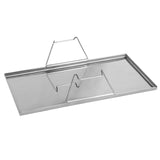 Levede Portable Folding BBQ Charcoal Grill Silver - 45-Degree Angle