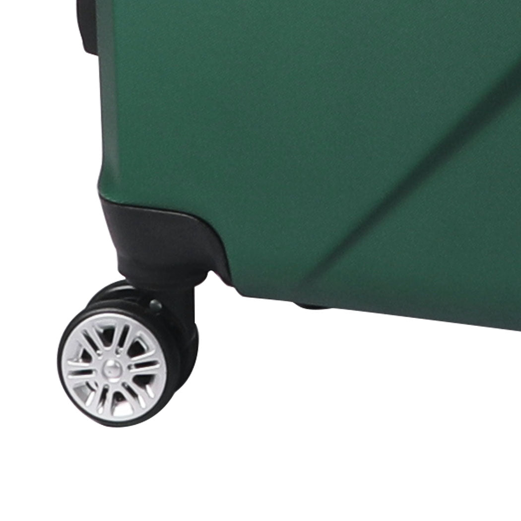 Slimbridge 2pcs 20"Travel Luggage Set Green-2006733062121066501