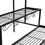 Levede Plant Stand 3 Tier Rectangle - 45-Degree Angle