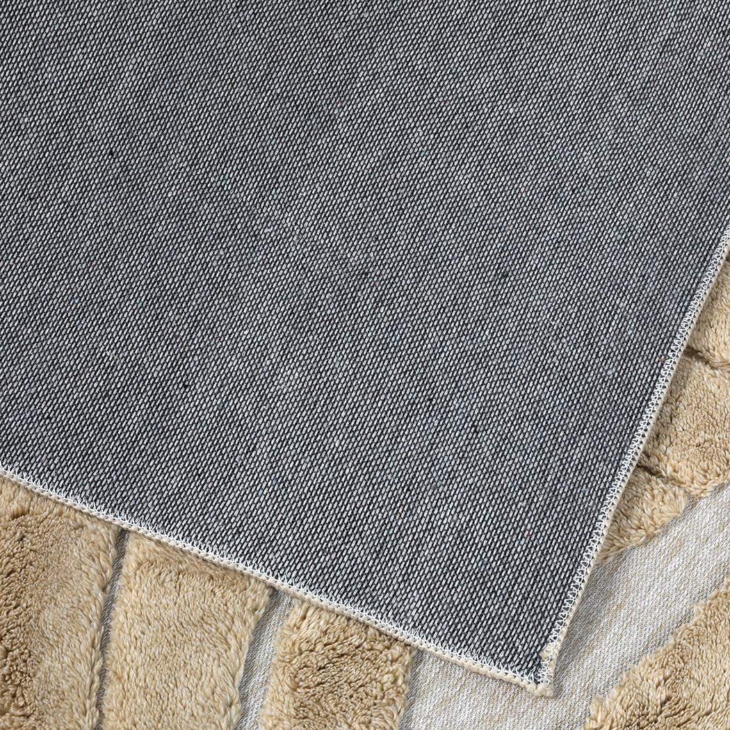Marlow Floor Rug Soft Embossed Carpet Non Slip Plush Shaggy Rugs Leaf Pattern-2006732849025257477