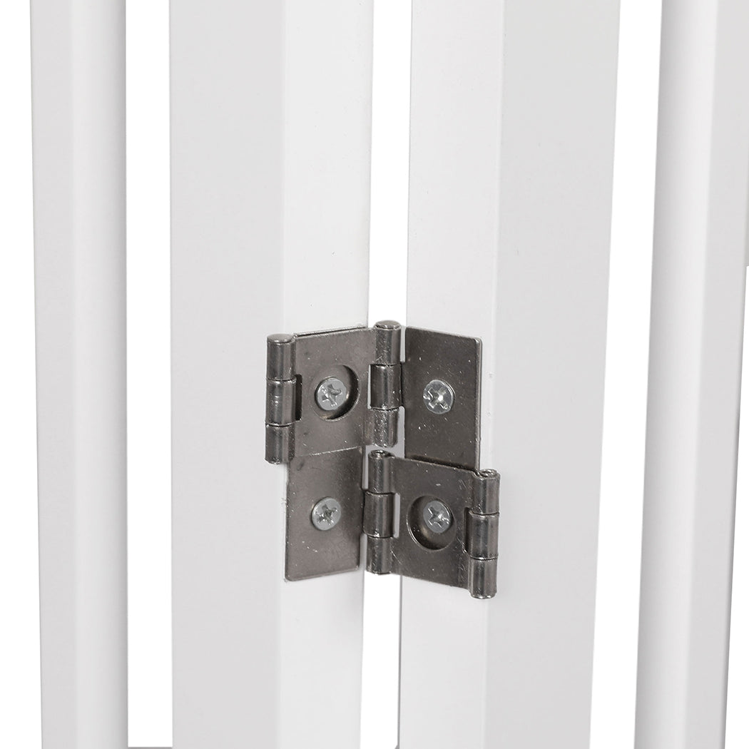 PaWz Wooden Pet Gate Dog Fence Safety White-2006732982756446213