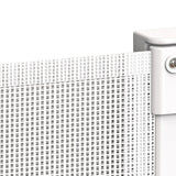 BoPeep Retractable Baby Safety Gates 300cm White 300 cm - 45-Degree Angle