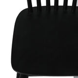 Levede 2x Dining Chairs Kitchen Winsor Black - 45-Degree Angle