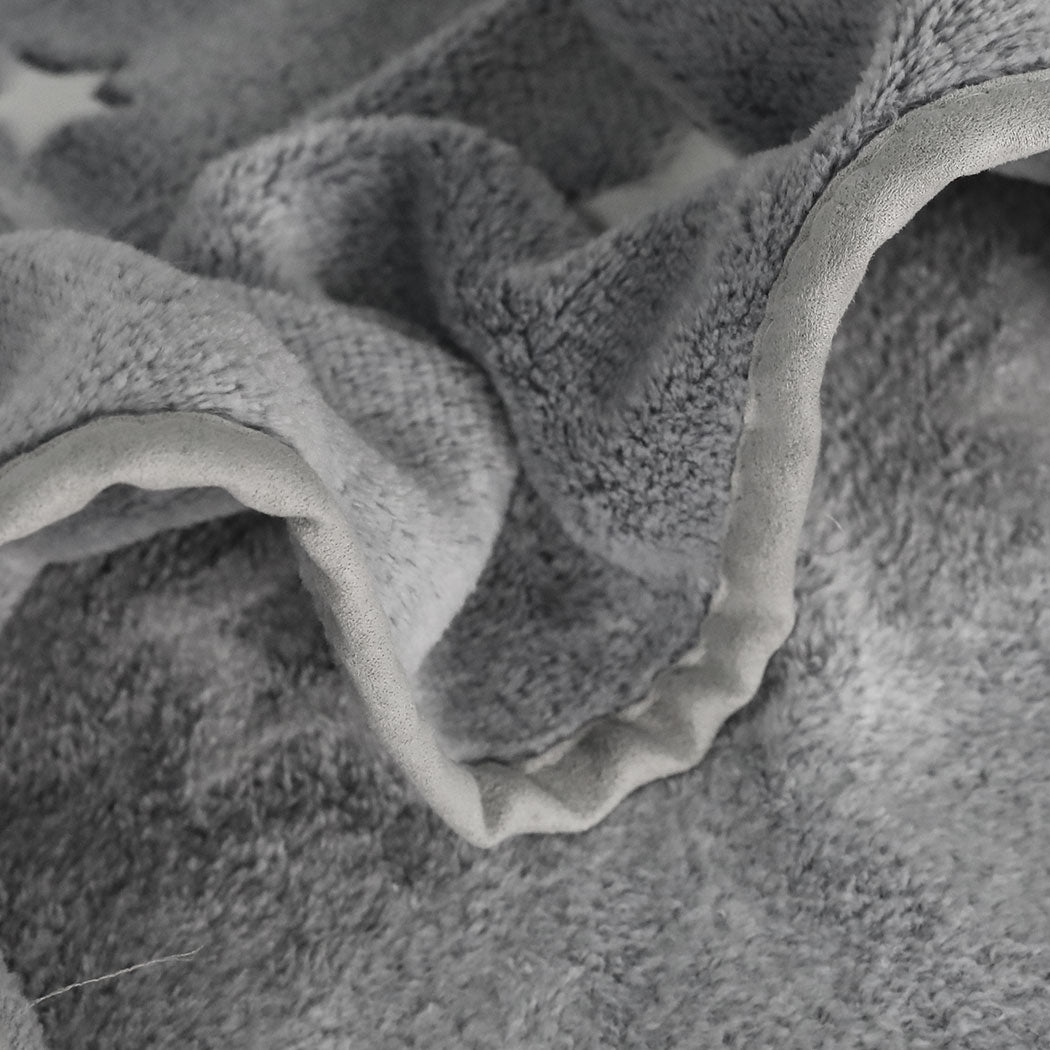 DreamZ 3x3M Large Oversized Blanket Grey Star-2018816714464169989