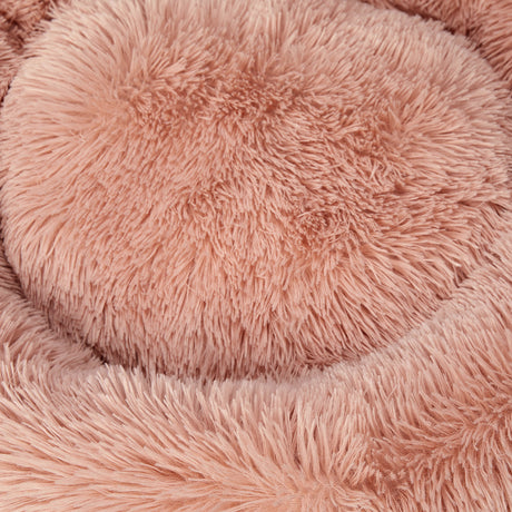 PaWz Pet Bed Cat Dog Donut Nest Calming XL Pink X-Large-2018816676019179525
