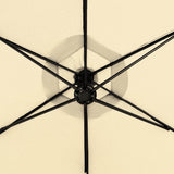 Mountview 3M Outdoor Umbrella Cantilever Beige Without Base - 45-Degree Angle