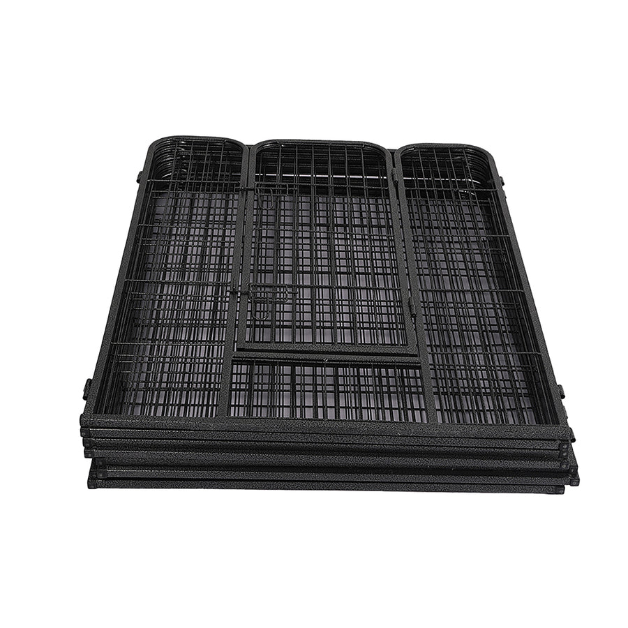 PaWz 8 Panel Pet Dog Playpen Puppy Exercise Black 24 inch-2018816872375521285