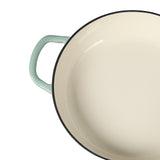 TOQUE 3.5L Enamel Dutch Oven Pan in Green Colour-2018816802724909061