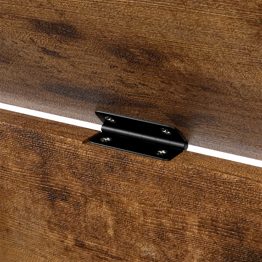 Levede Storage Bench Rustic Wooden Storage Cabinet-2011971107179073541