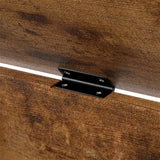 Levede Storage Bench Rustic Wooden Storage Cabinet - 45-Degree Angle