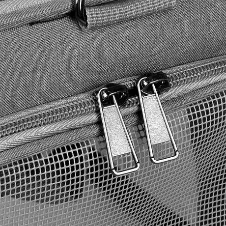 Pawz 3 in 1 Pet Soft Crate Dog Cat Carrier M Size Grey-1954802466038091781