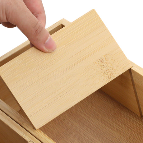 Toque Bamboo Drawer Organizer Multi-Use Storage Box-2006732763457261573