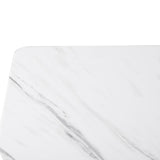 Levede Standing Desk Sofa Bed Side Table White No Slots - 45-Degree Angle