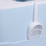 PaWz Cat Litter Box Fully Enclosed Kitty Blue-2006733131914285061