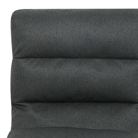 Levede Metal Framed Lounge Chair Linen in Dark Grey-2018816855514419200