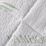 Dreamz Bamboo Pillowtop Mattress Topper Double - Top-Down View