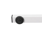 Garden Security Fence Gate Expandable White-2006733312898502661