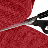 Marlow Extra Large Floor Rug Non Slip 90cm x 305cm Red - 45-Degree Angle
