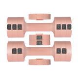Centra A Pair Of 1KG To 5KG Dumbbells Pink - 45-Degree Angle