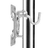 Jockey Wheel 6 Inch Swivel Swing Up - 45-Degree Angle