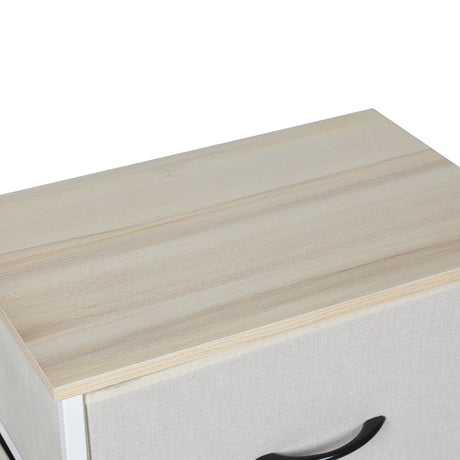 Levede Storage Cabinet Tower Chest Beige-2006733262801735685