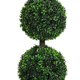 Lambu Artificial Double Ball Boxwood Trees - 45-Degree Angle