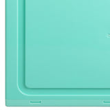 Stacked Sneaker Display Case Stackable Cyan - 45-Degree Angle