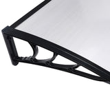 Mountview Window Door Awning Outdoor 1M X 2.4M Transparent 1x2.4M - 45-Degree Angle
