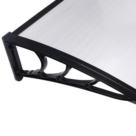 Mountview Window Door Awning Outdoor 1M X 2.4M Transparent 1x2.4M-1954802872516481029