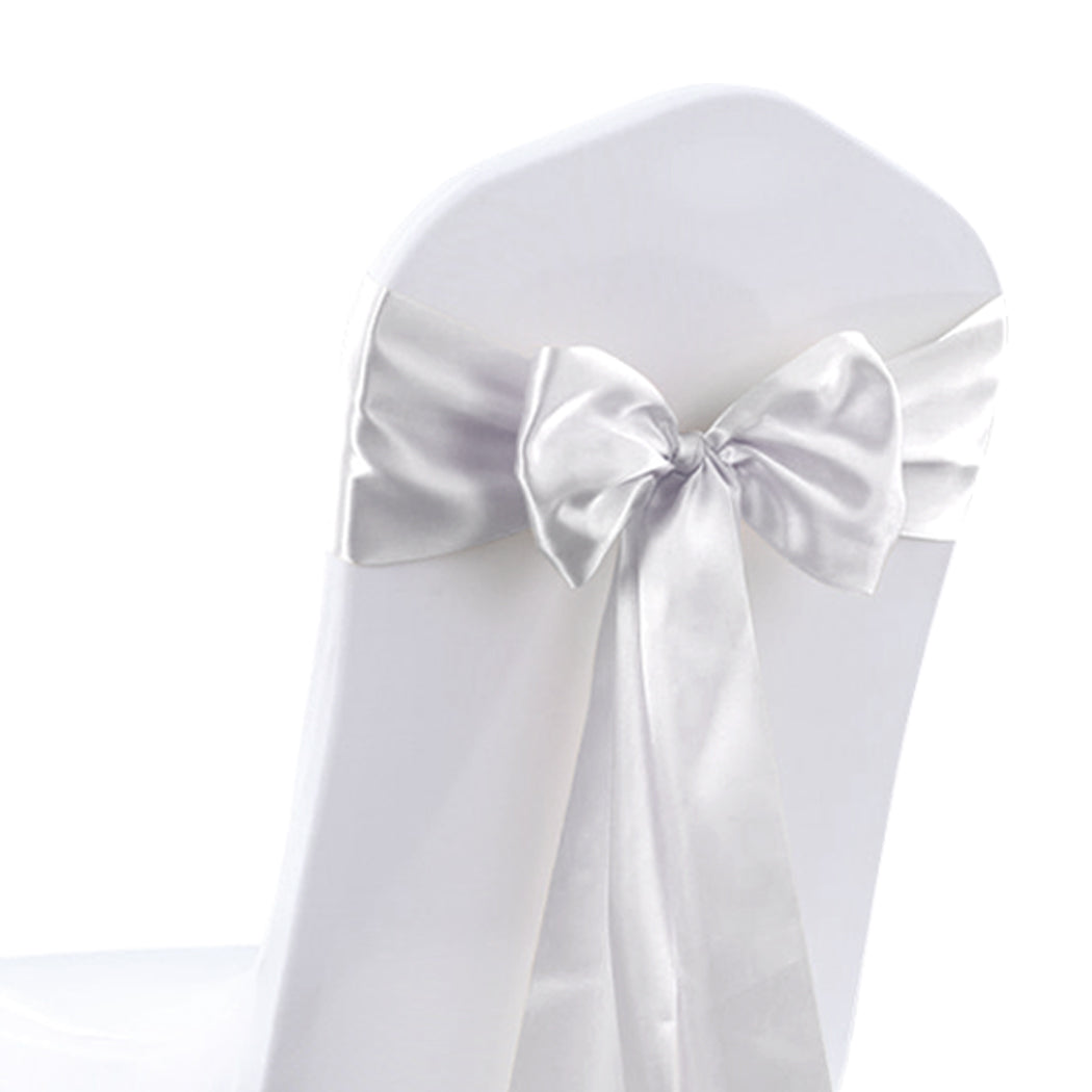 50x Satin Chair Sashes Cloth Cover Wedding-2006732859255164933