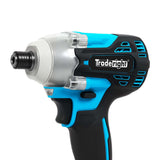 Traderight 21V Impact Driver Cordless,400Nm,2x2.0Ah,Kit - 45-Degree Angle