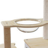 Pawz Cat Tree Tower Scratcher Wood Condo House 120cm - 45-Degree Angle