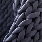 Dreamz Knitted Weighted Blanket Chunky Dark Grey Queen 9KG-2018816860266565637