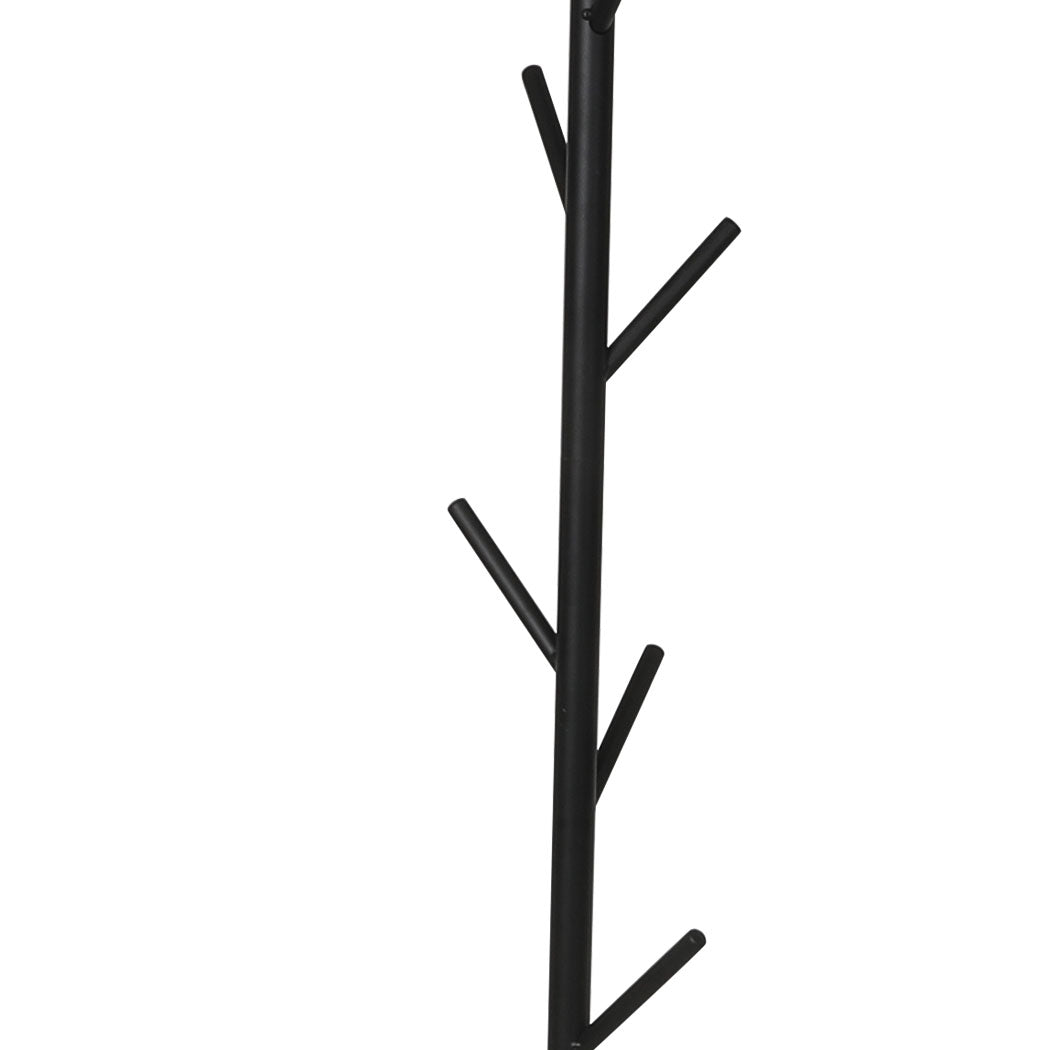Levede Coat Rack Hat Clothes Stand Hanger Black-2018816733913157637