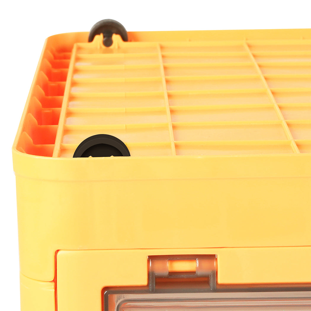 Storage Organiser Large Box Stackable M Orange Medium-2006733026066829317
